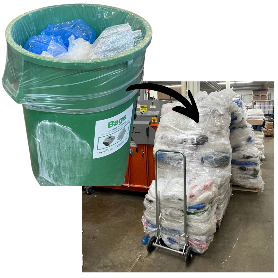 Plastic baling